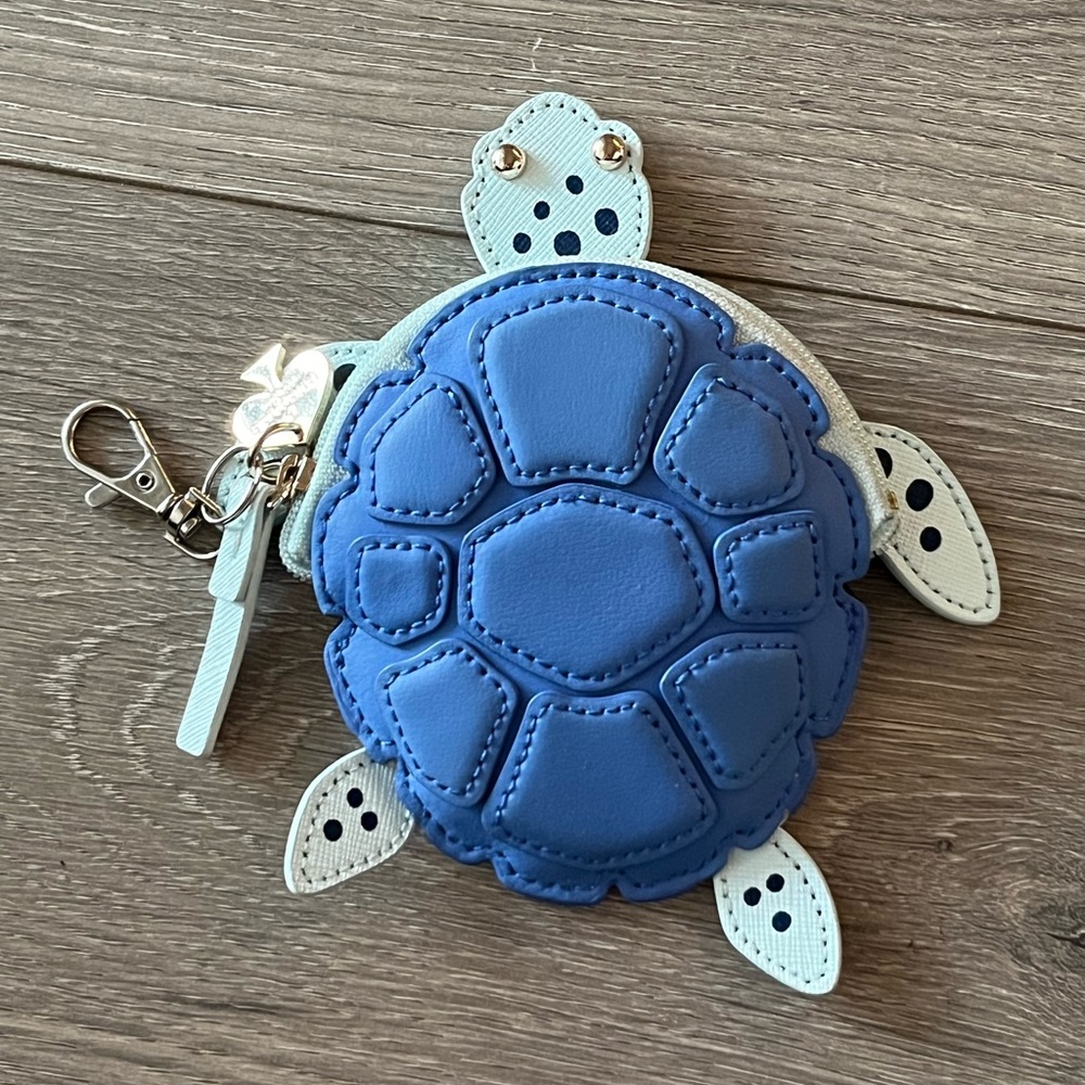 Kate Spade RARE Limited Edition Turtle Coin Pouch/Keychain - Picture 4 of 12
